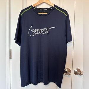 Lot of 2 Nike Dri-FIT Running Tees. 1 Navy & 1 light blue-grey. Both men’s XL